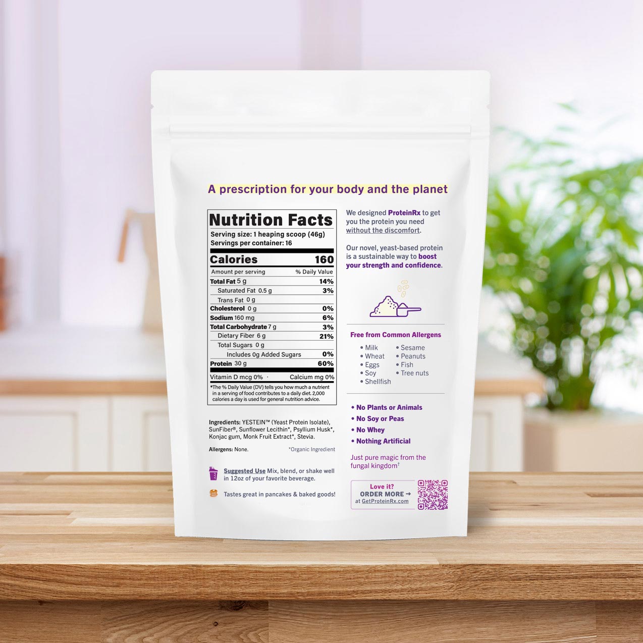 ProteinRx 26 OZ bag back side