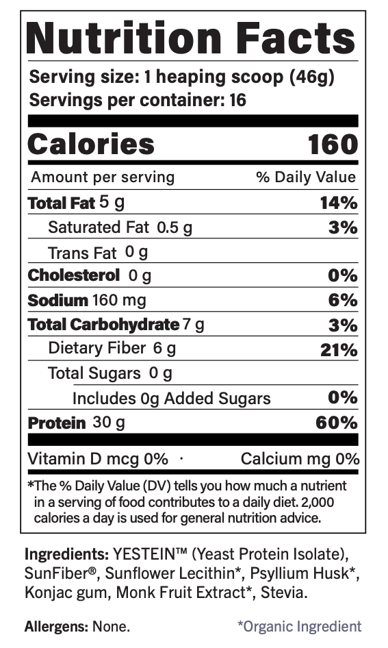 ProteinRx | Yeast Protein Isolate